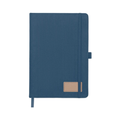 image du produit Carnet A5 avec couverture rigide en velours côtelé de polyester RPET 