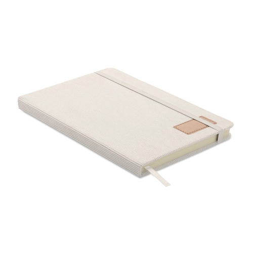 image du produit Carnet A5 avec couverture rigide en velours côtelé de polyester RPET 