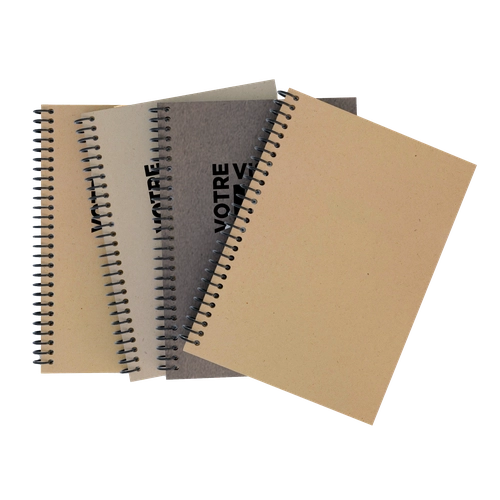 image du produit Carnet A5 up-cycling 100% vert et Made In France - Carnet spirales