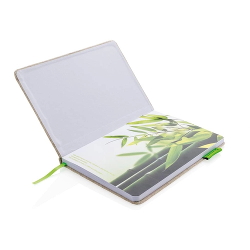 image du produit Carnet de notes A5 avec couverture en juco - papier bambou