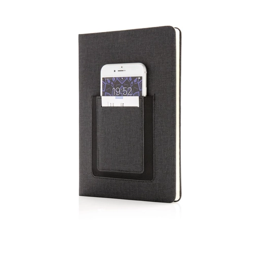 image du produit Carnet de notes A5 - cahier avec pochette téléphone