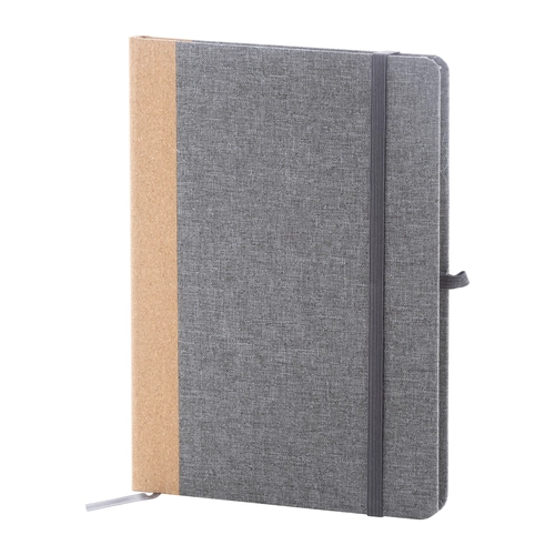 image du produit Carnet de notes A5 en RPET et liège - 80 feuilles lignées en papier recyclé