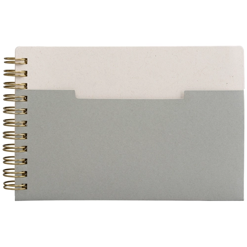 image du produit Carnet papier FSC, couverture à spirales, pages horizontales - A6