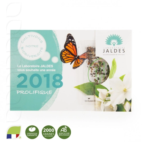 image du produit Carte avec sachet de graines personnalisable