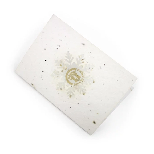 image du produit Carte en papier de graines avec découpe laser sur-mesure