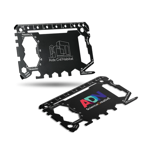 image du produit Carte outil multifonction en acier inoxydable