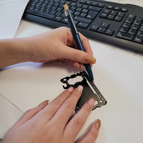 image du produit Carte outil multifonction en acier inoxydable