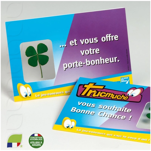 image du produit Carte postale trèfle porte bonheur