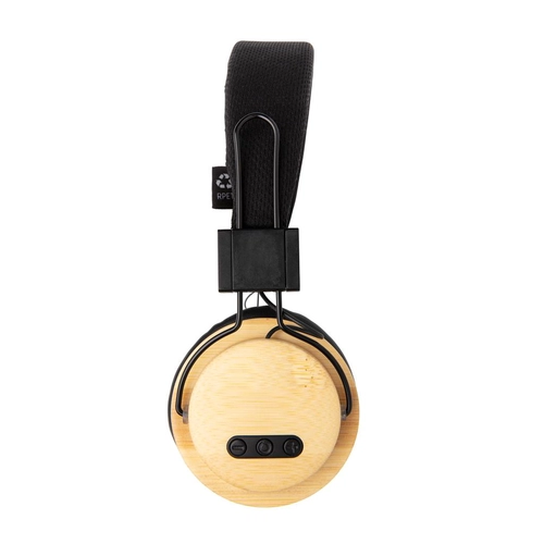 image du produit Casque audio Bluetooth 5.0 en bambou