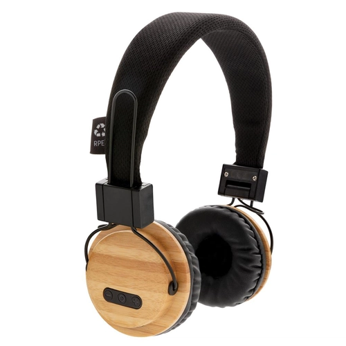 image du produit Casque audio Bluetooth 5.0 en bambou