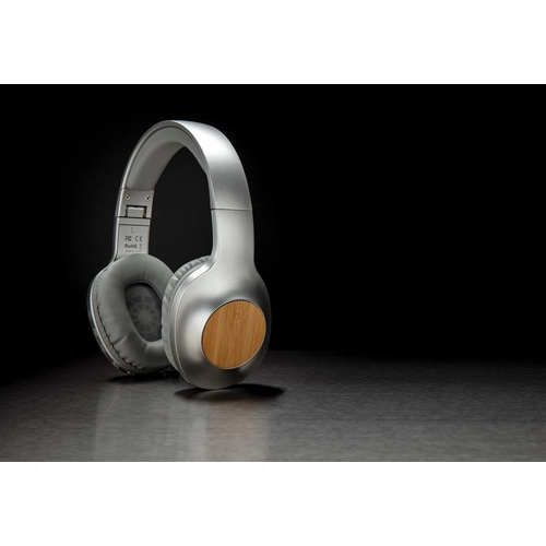 image du produit Casque audio Bluetooth 5.0, pliable et en bambou DAKOTA