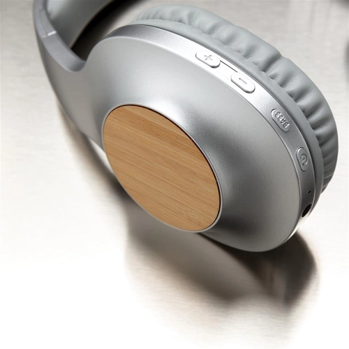 image du produit Casque audio Bluetooth 5.0, pliable et en bambou DAKOTA