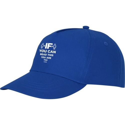 image du produit Casquette 5 panneaux avec fermeture velcro - Œillets brodés