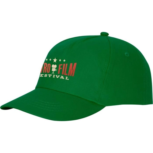 image du produit Casquette 5 panneaux avec fermeture velcro - Œillets brodés