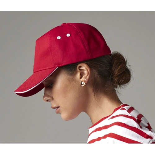 image du produit Casquette 5 panneaux bicolore - Taille réglable Rip-Strip®