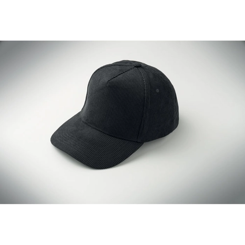 image du produit Casquette de baseball à 5 panneaux en velours côtelé de polyester