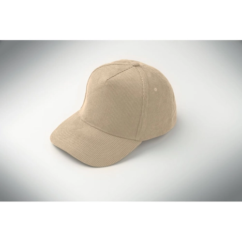image du produit Casquette de baseball à 5 panneaux en velours côtelé de polyester