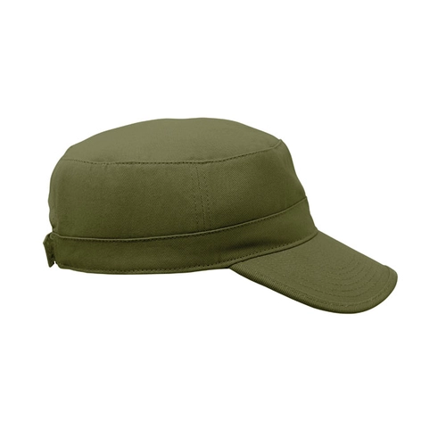 image du produit Casquette militaire en coton brossé 260gr/m² avec bande de transpiration