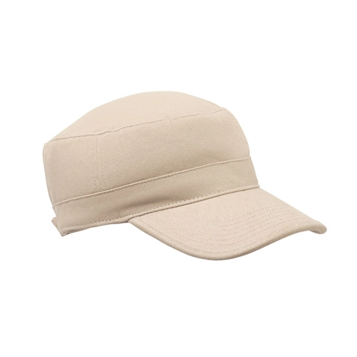 image du produit Casquette militaire en coton brossé 260gr/m² avec bande de transpiration
