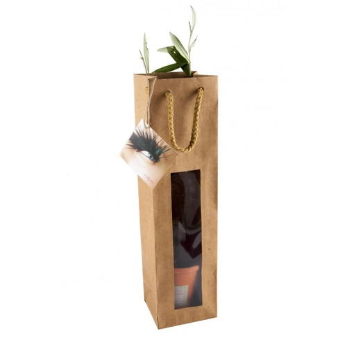 image du produit Cep de vigne en pot terre cuite avec sac kraft prestige brun