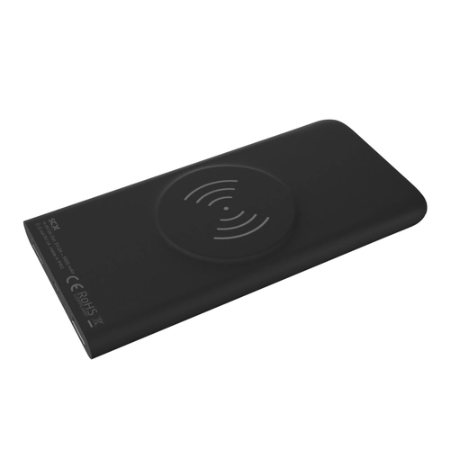 image du produit Chargeur à induction et powerbank slim avec logo lumineux