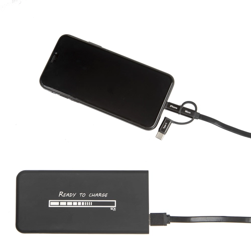 image du produit Chargeur à induction et powerbank slim avec logo lumineux