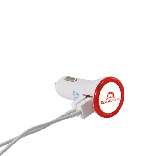 image du produit Chargeur de voiture à Led, 2 ports USB