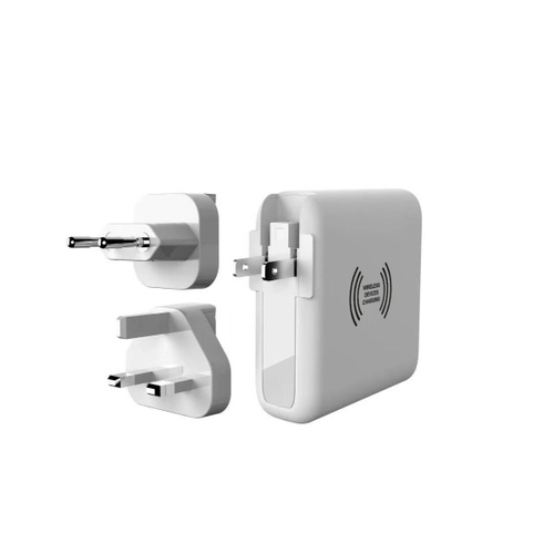 image du produit Chargeur de voyage universel avec USB et type C - prise EU/UK/US