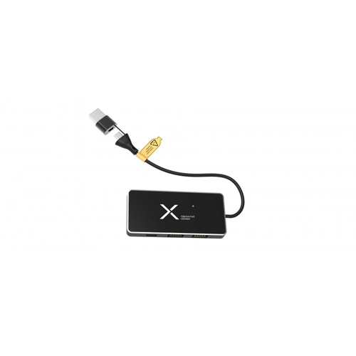 image du produit Chargeur hub avec ports type C et USB-A - logo lumineux