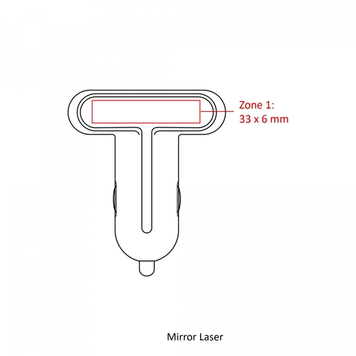 image du produit Chargeur pour voiture - deux ports USB