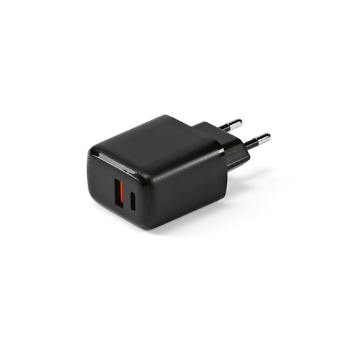 image du produit Chargeur secteur avec sortie USB type C et USB Type A - puissance 20W charge rapide