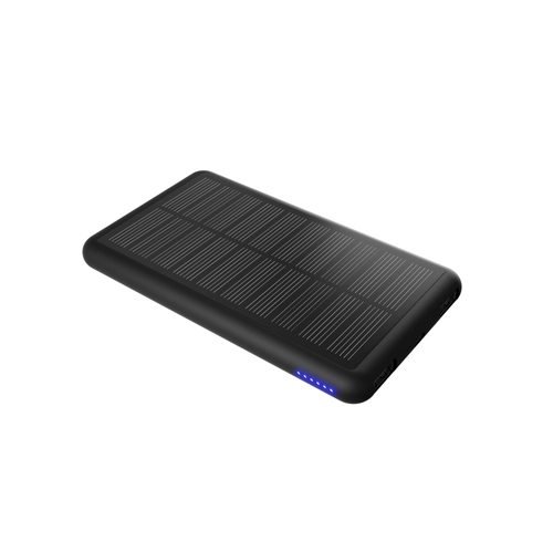 image du produit Chargeur solaire bi-matière 5000 mAh avec câble 3 en 1