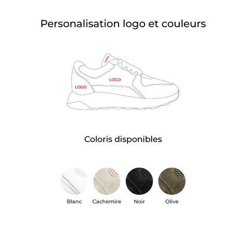 image du produit Chaussure Femme en cuir avec lacets en coton ciré - Made In Europe