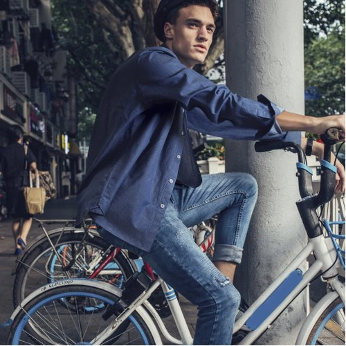 image du produit Chemise Denim avec poche poitrine Origine France Garantie