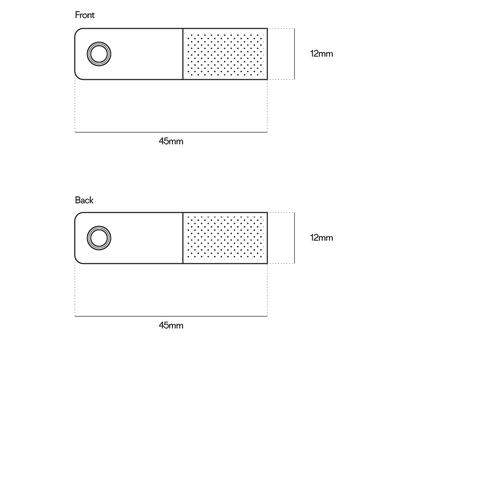 image du produit Clé USB bi matière avec LED lumineuse - 4GB à 128GB