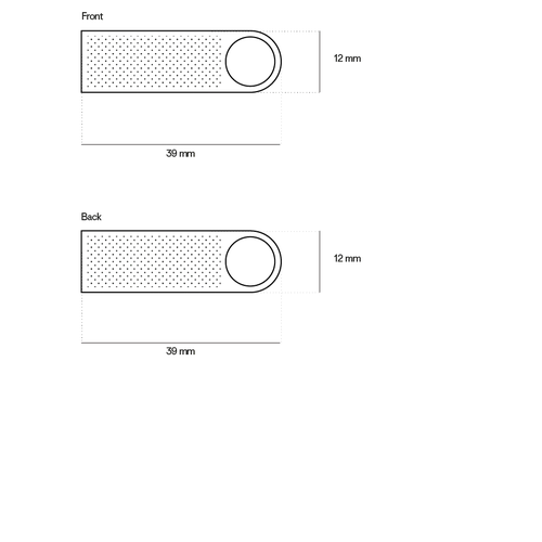 image du produit Clé USB en métal avec finition opaque 4GB