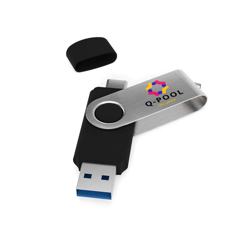 image du produit Clé USB Type-C et standard twister 3.0 personnalisable