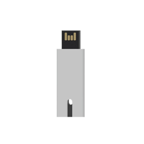 image du produit Clé USB ultra mince avec effet caoutchouté - 512MO à 128GB