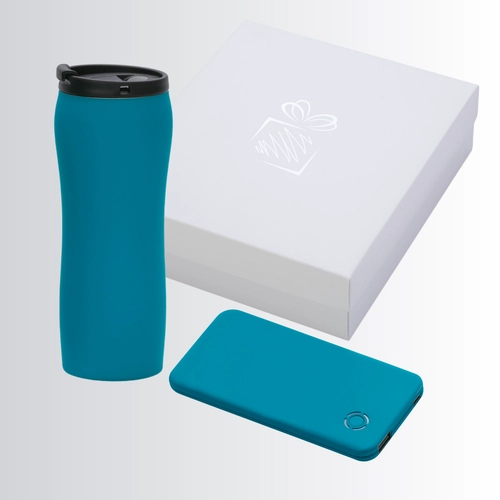 image du produit Coffret avec mug isotherme 450 ml et powerbank 4000 mAh