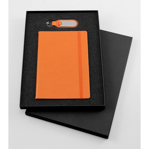 image du produit Coffret cadeau A4 - carnet A5 et porte clé