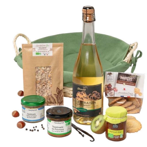 image du produit Coffret gourmand CORBEILLE BIO - Box cadeau