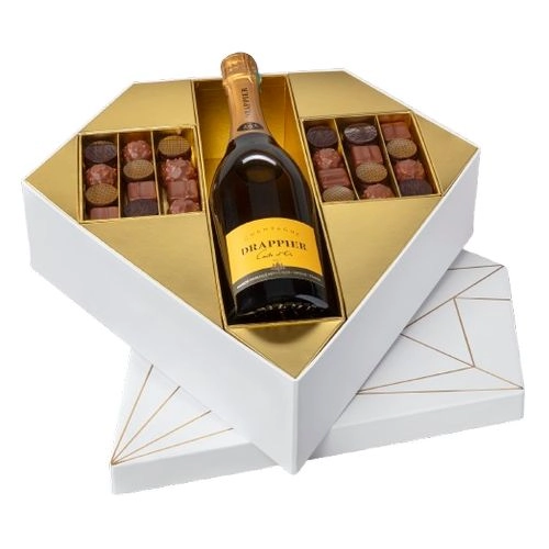 image du produit Coffret gourmand DIAMANT CHOCOLATS & CHAMPAGNE