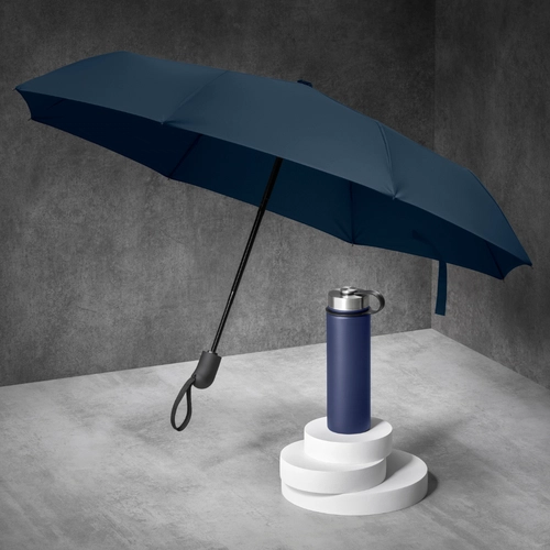 image du produit Coffret personnalisable avec mug isotherme 650 ml et parapluie automatique