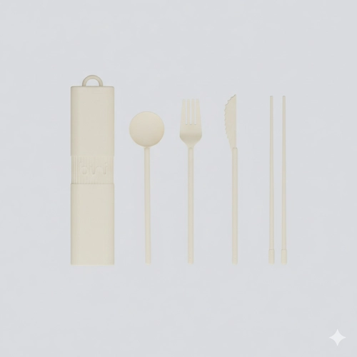 image du produit Couvert made in France BINI - Kit de couvert en matière naturelle biosourcée