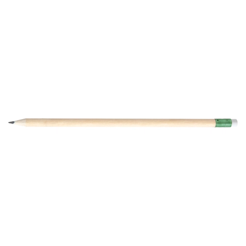 image du produit Crayon en bois français peuplier 17,6cm, rond tête gomme