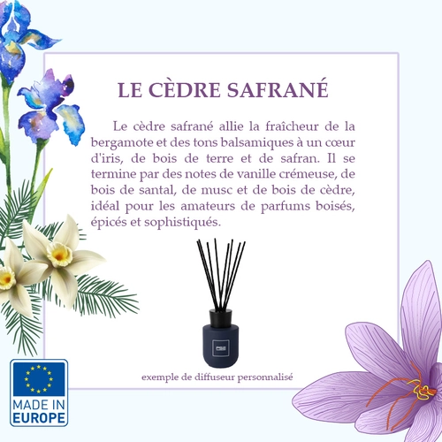 image du produit Diffuseur de parfum made in europe 100 ml - 5 fragrances au choix