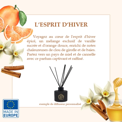 image du produit Diffuseur de parfum made in europe 120 ml - 5 fragrances au choix