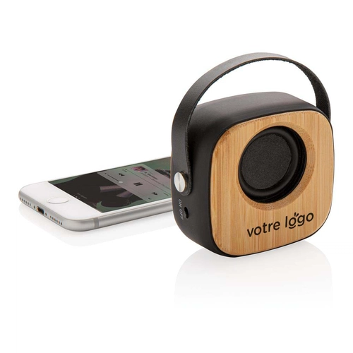 image du produit Enceinte Bluetooth 5.0 3W en bambou FASHION