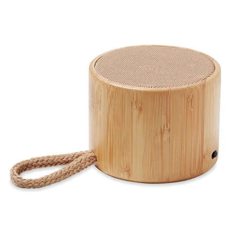 image du produit Enceinte bluetooth 5.1 en bambou avec témoin LED - Autonomie 3h