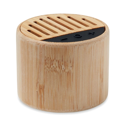 image du produit Enceinte bluetooth 5.3 en bambou avec témoin LED